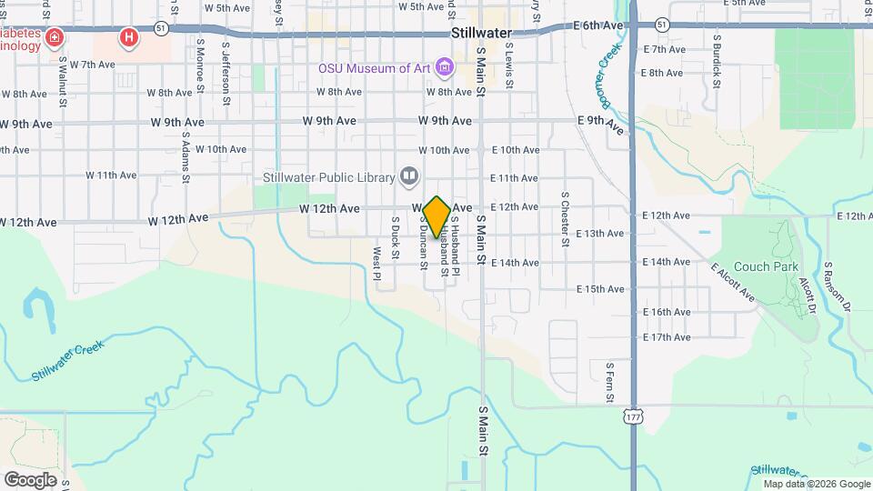 1304 S Husband St Map and Location Details