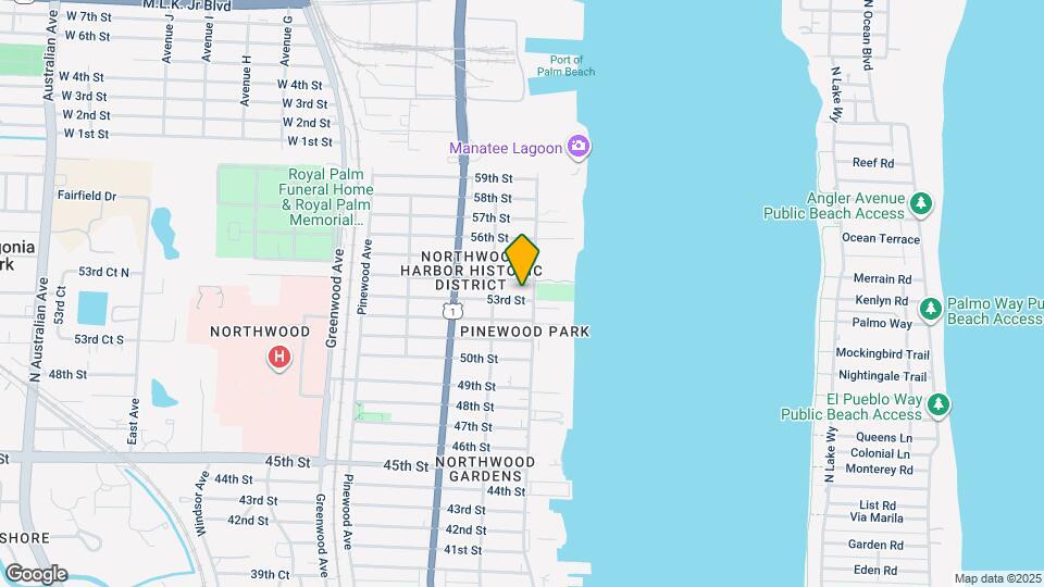 411 53rd St Map and Location Details