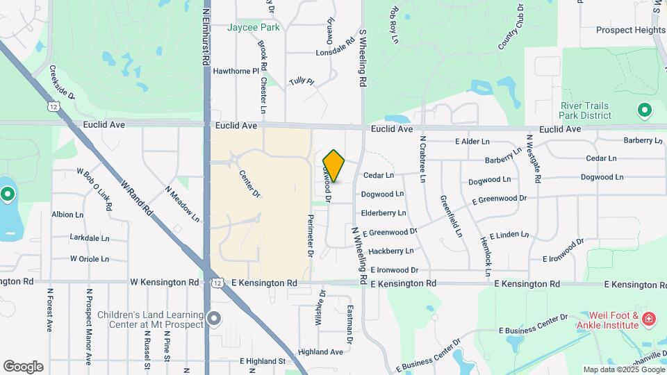 1135 N Boxwood Dr Map and Location Details