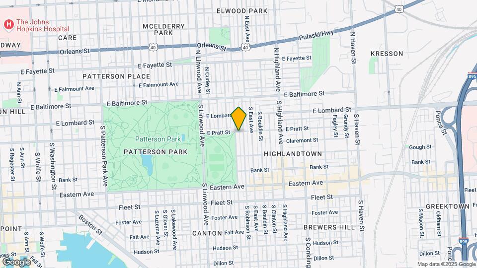 201 S Ellwood Ave Map and Location Details