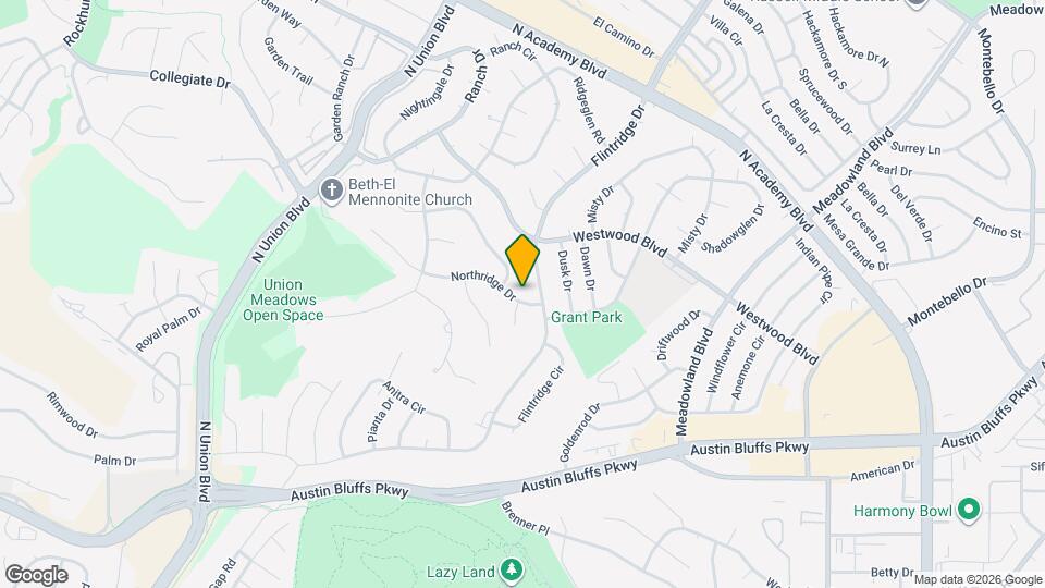 2720 Northridge Dr Mapa y Detalles de la Ubicación