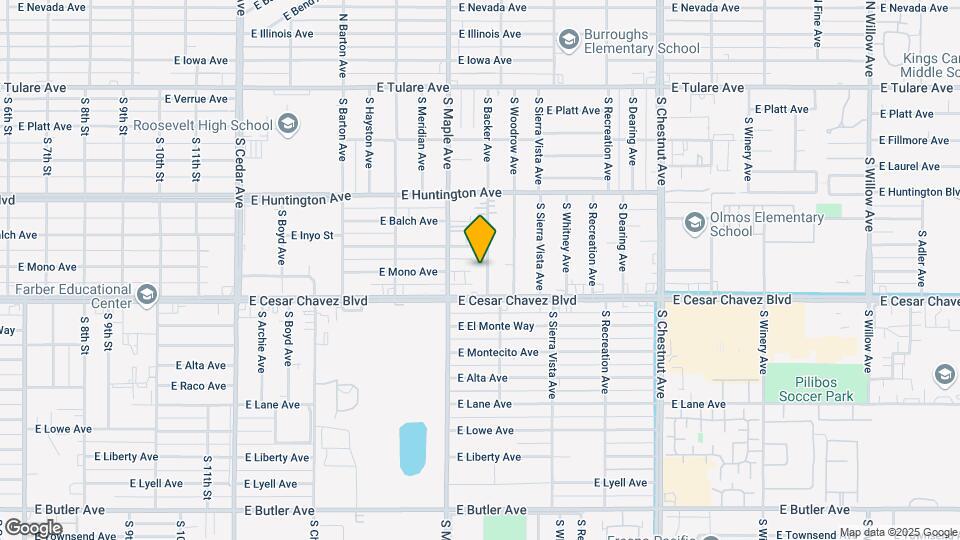 560 S Backer Ave Mapa y Detalles de la Ubicación