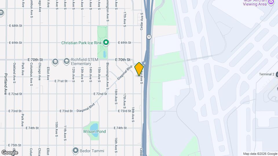 7100 Cedar Ave S Map and Location Details