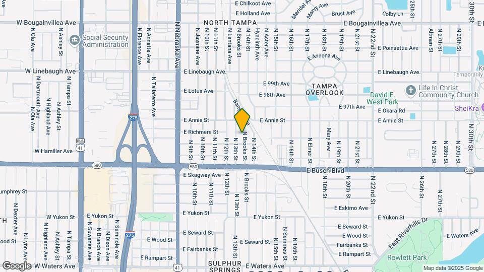 9410 N Brooks St Map and Location Details