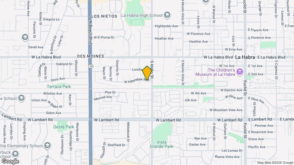 1230 W Hillandale Ave Map and Location Details