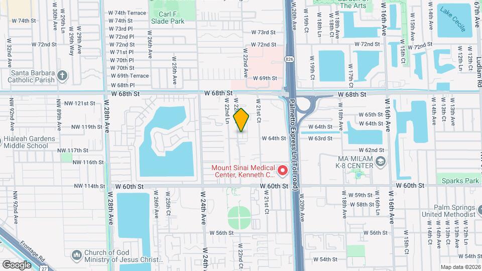 6411 W 22nd Ct Map and Location Details