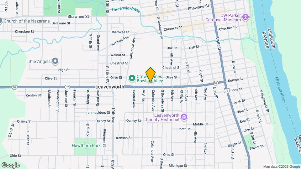 818 Columbia Ave Map and Location Details
