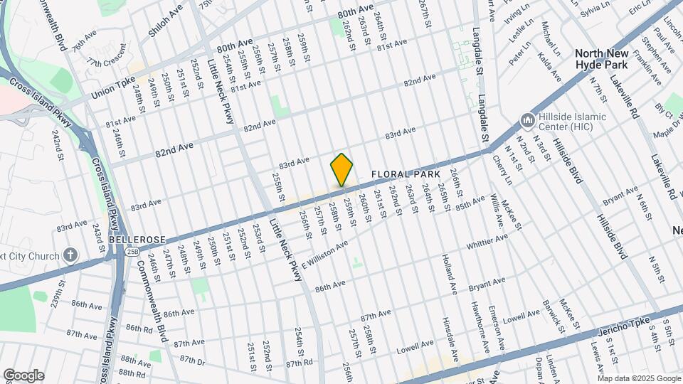 258-16 Hillside Ave. Map and Location Details