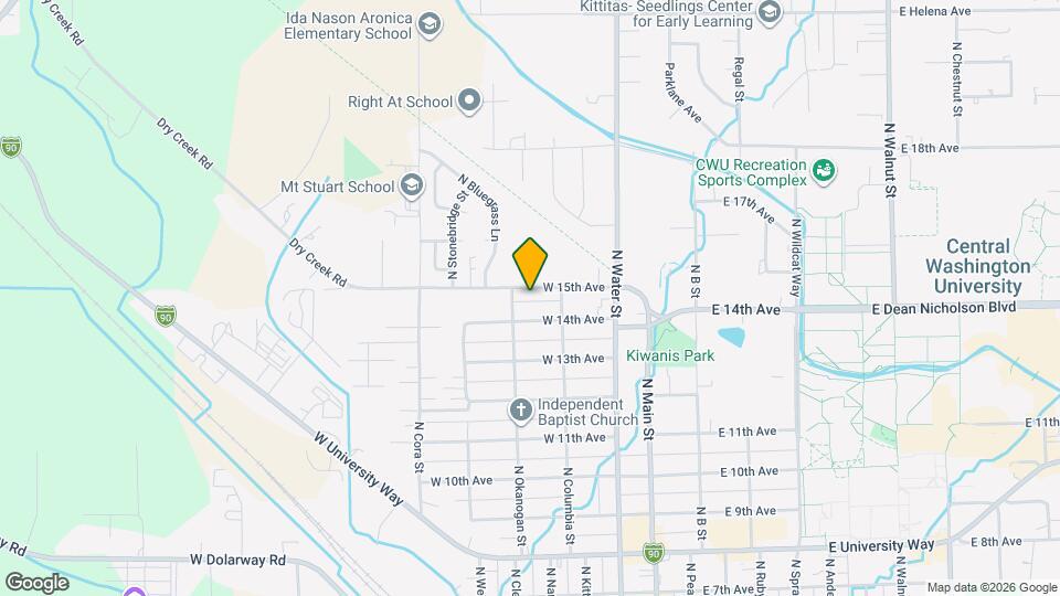 414 W 15th Ave Map and Location Details