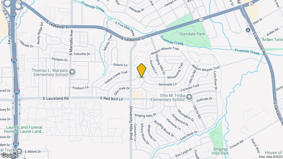 1222 Serenade Ln Map and Location Details