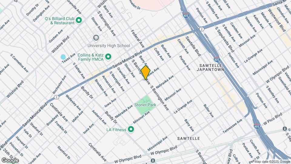 1715 S Barrington Ave Mapa y Detalles de la Ubicación