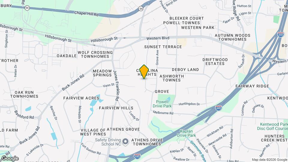 748 Carolina Ave Map and Location Details