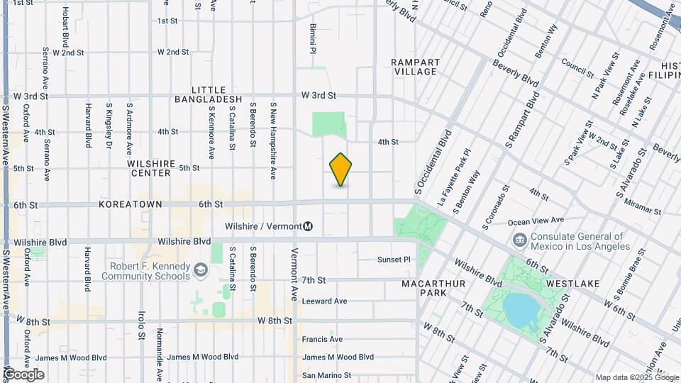 533 S Westmoreland Ave Map and Location Details