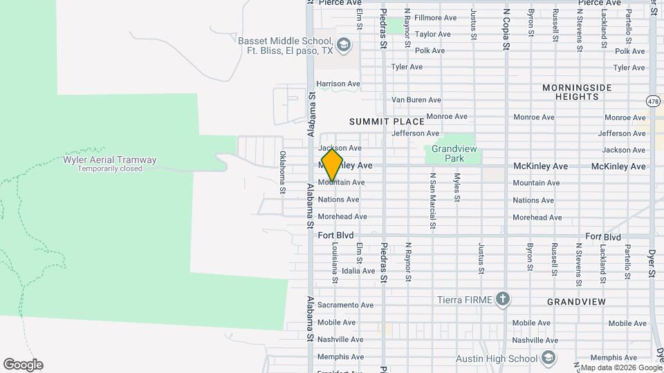 2630 Mountain Ave Map and Location Details