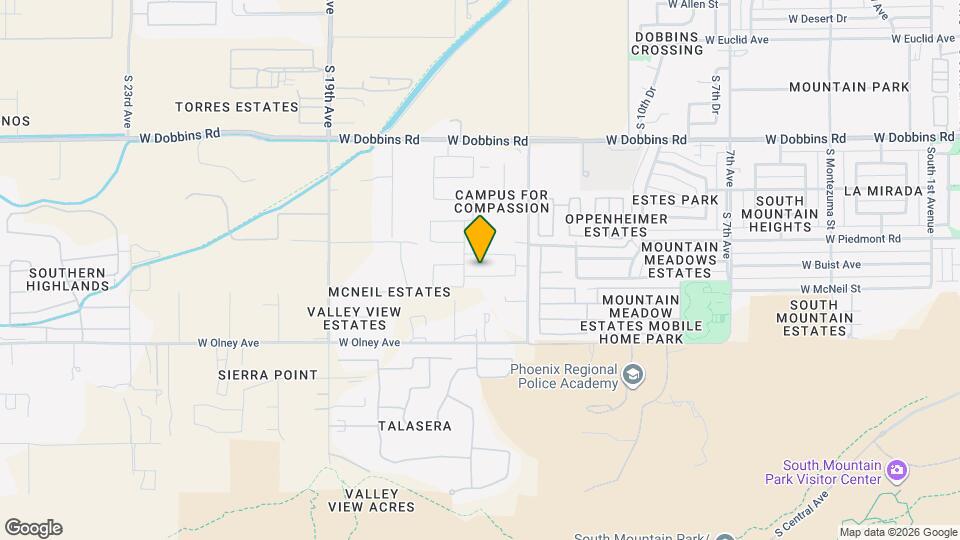1548 W Corral Rd Map and Location Details
