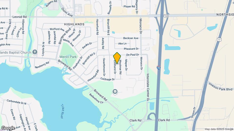 10303 Elmhurst Dr Map and Location Details