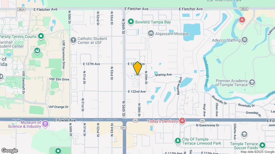 12301 N 58th St Map and Location Details