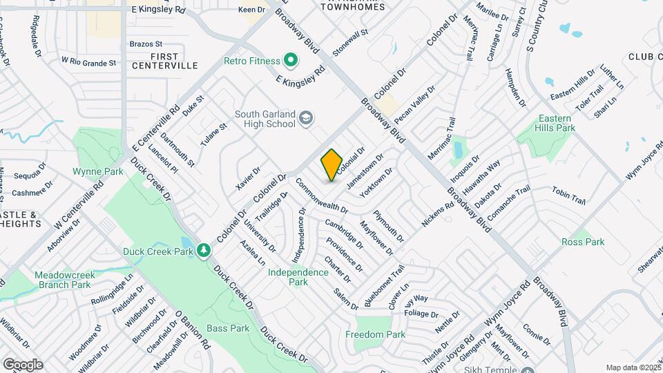 502 Colonial Dr Map and Location Details