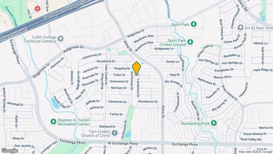 1509 Landsford Dr Map and Location Details