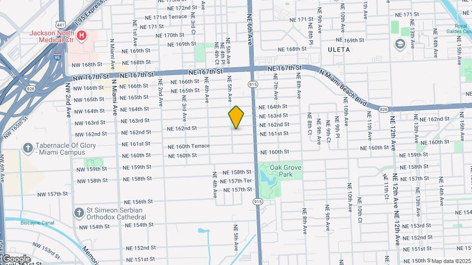 511 NE 161st St Map and Location Details