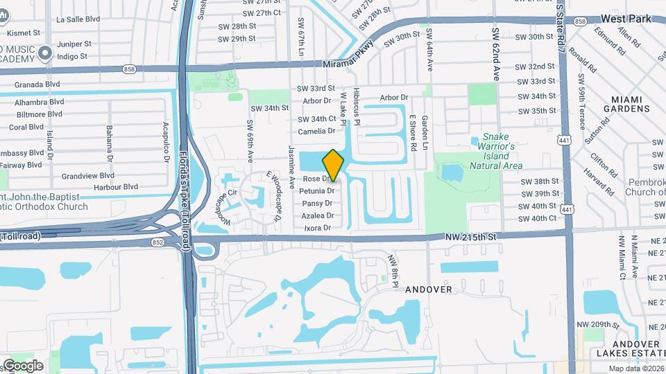 6729 Petunia Dr Map and Location Details