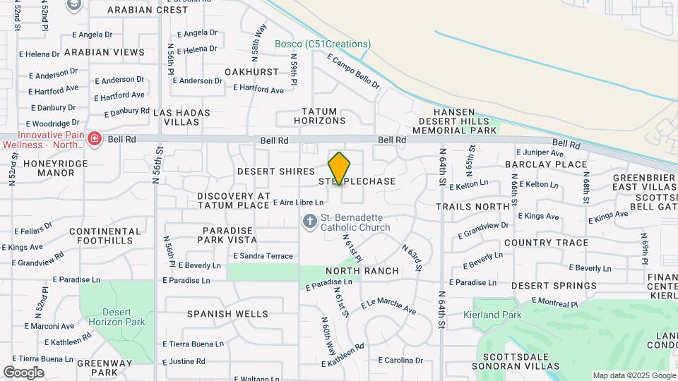 16630 N 61st Pl Map and Location Details