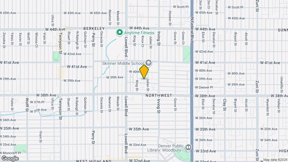 3423-3425 W 39th Ave Map and Location Details