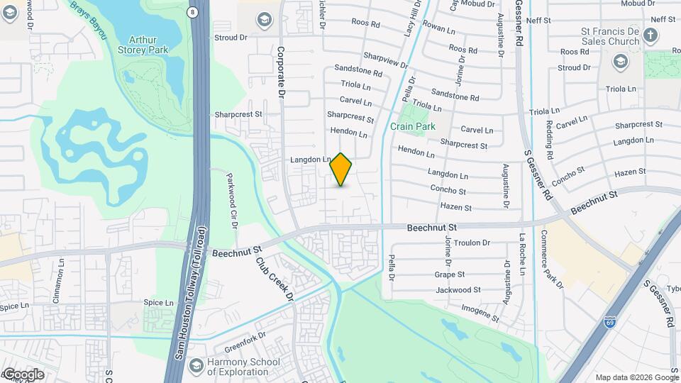 9323 Westwood Village Dr Map and Location Details