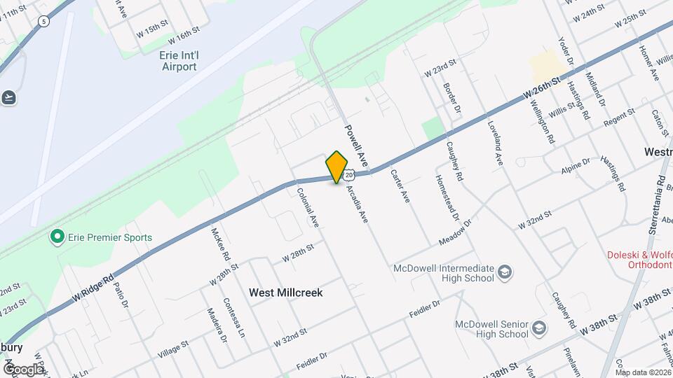3921 W Ridge Rd Map and Location Details