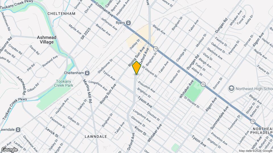 7103 Oxford Ave Map and Location Details