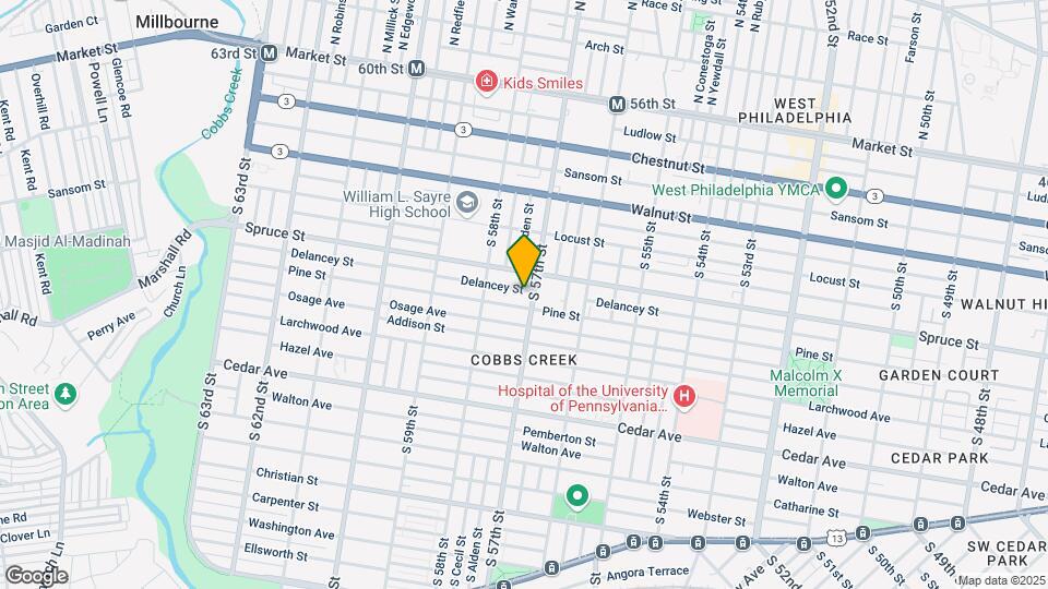 5706 Delancey St Map and Location Details