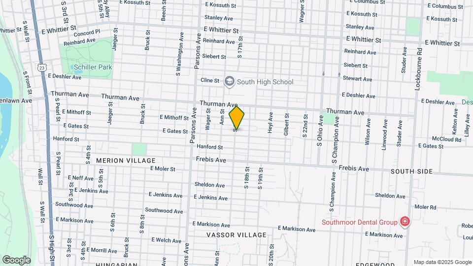 596 E Gates St Map and Location Details