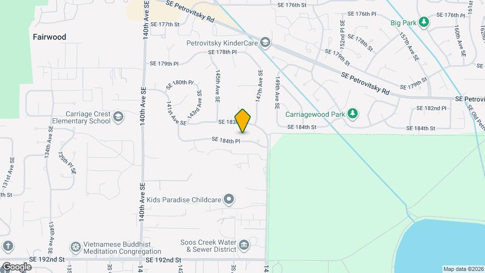 14610 SE 184th Pl Map and Location Details