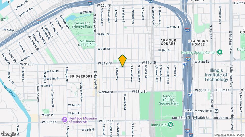 3122 S Wallace St Map and Location Details