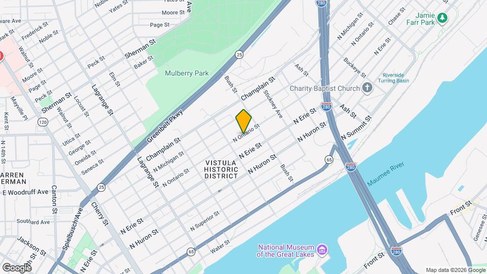 1434 N Ontario St Mapa y Detalles de la Ubicación
