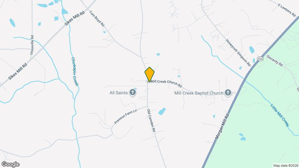 3818 Old Camden Rd Map and Location Details