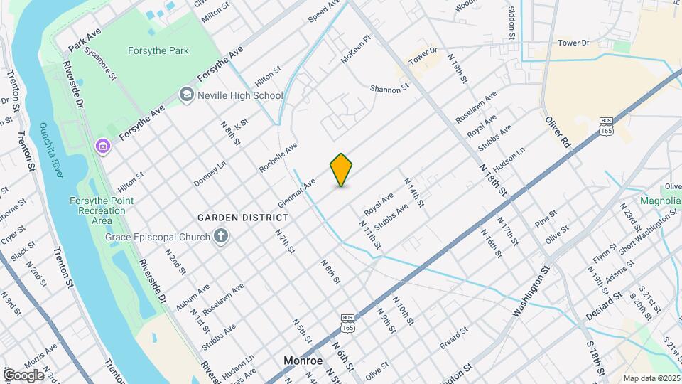 1102 Auburn Ave Map and Location Details