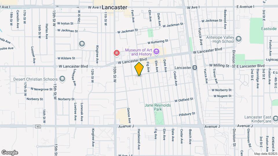 44751 N Fern Ave Map and Location Details