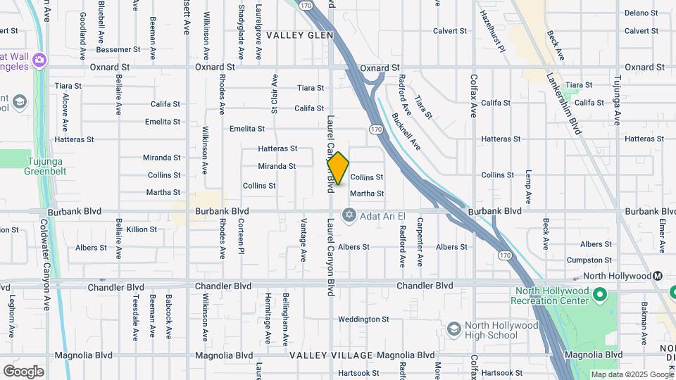 5634 Laurel Canyon Blvd Map and Location Details