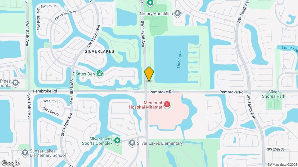 1540 SW 171st Terrace Map and Location Details