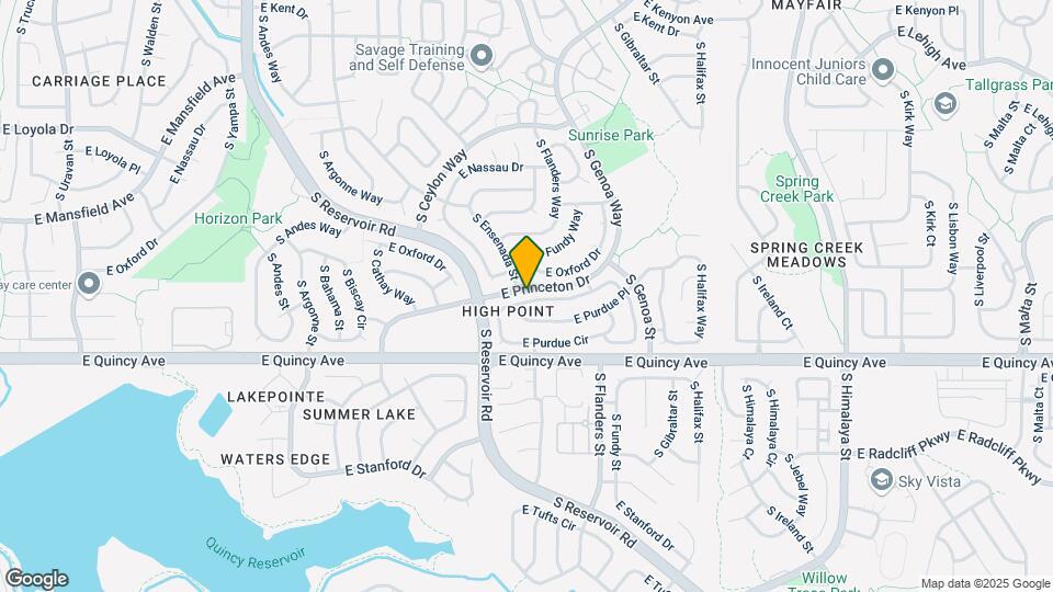 19431 E Princeton Pl Map and Location Details