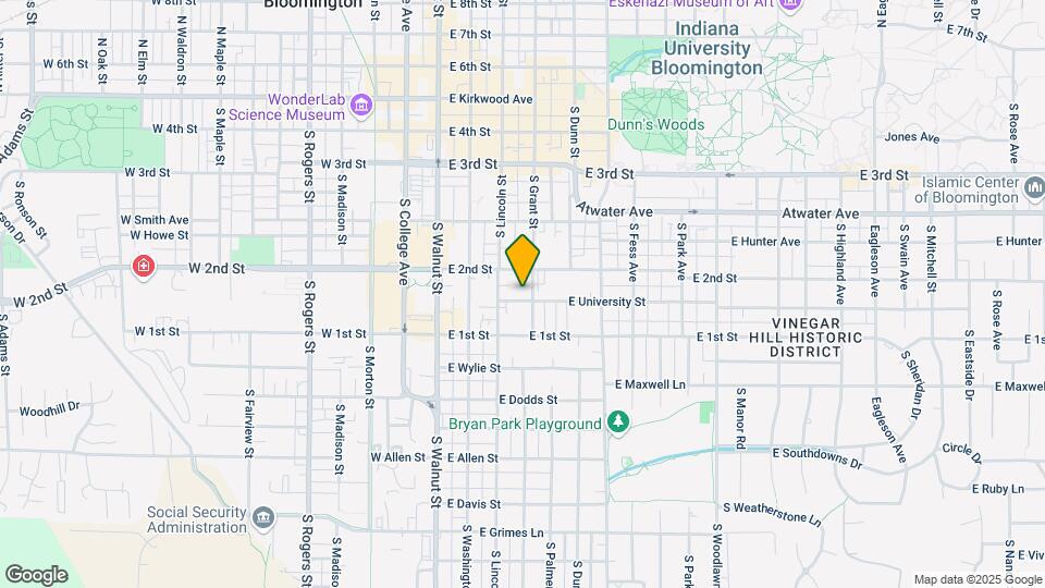 321 E University St Map and Location Details