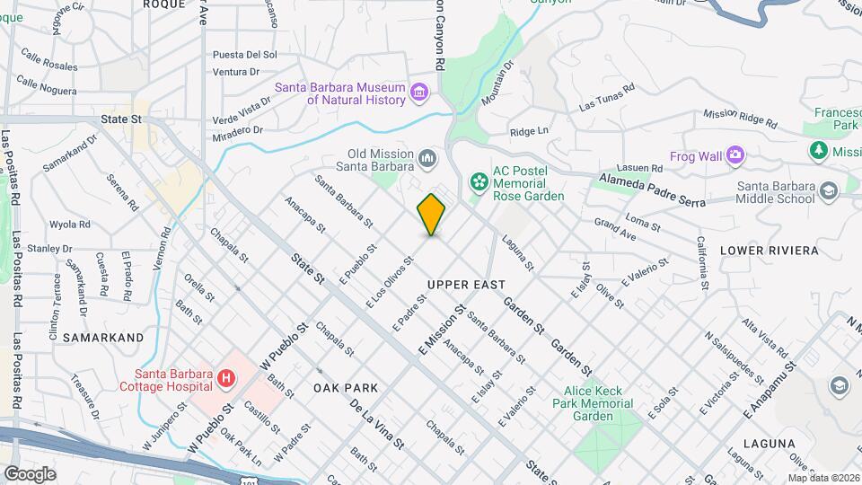 232 E Los Olivos St, Unit A Map and Location Details