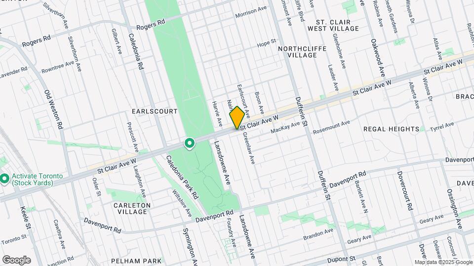 1305 St Clair Ave W Map and Location Details