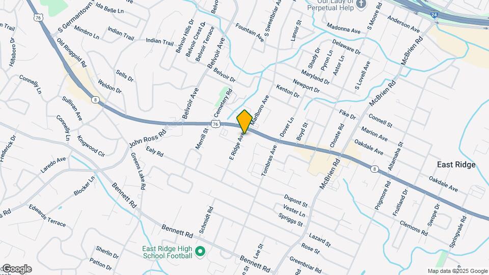 1504 E Ridge Ave Map and Location Details