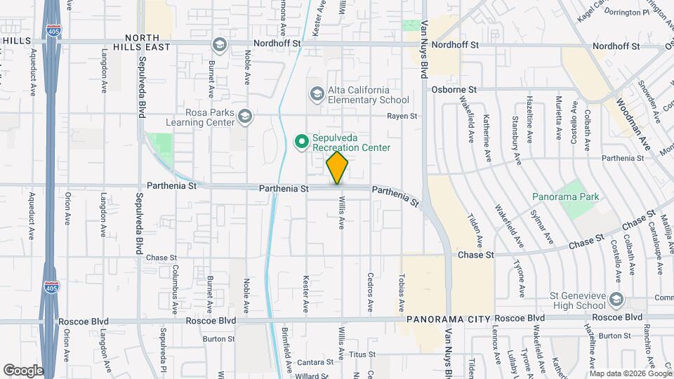 14810 Parthenia St, Unit APT 210 Mapa y Detalles de la Ubicación