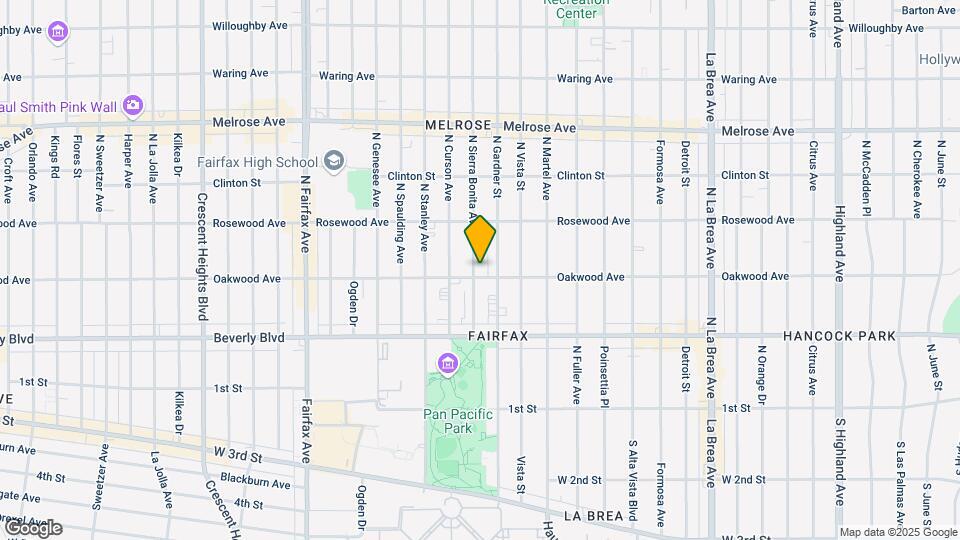 408 N Sierra Bonita Ave Map and Location Details