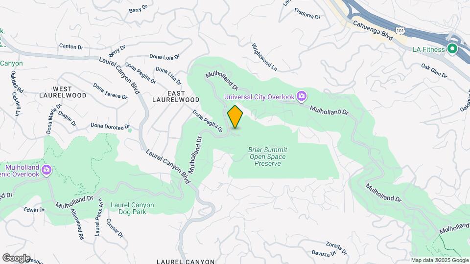 7966 Mulholland Dr Map and Location Details