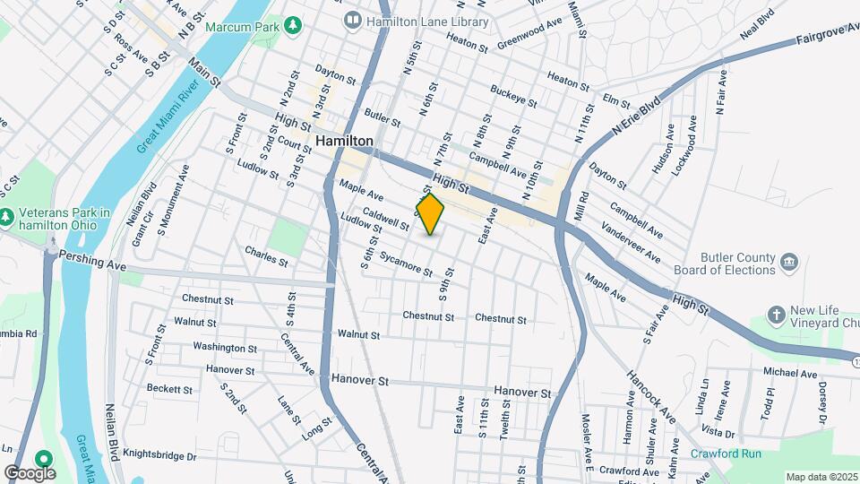 734 Ludlow St Map and Location Details