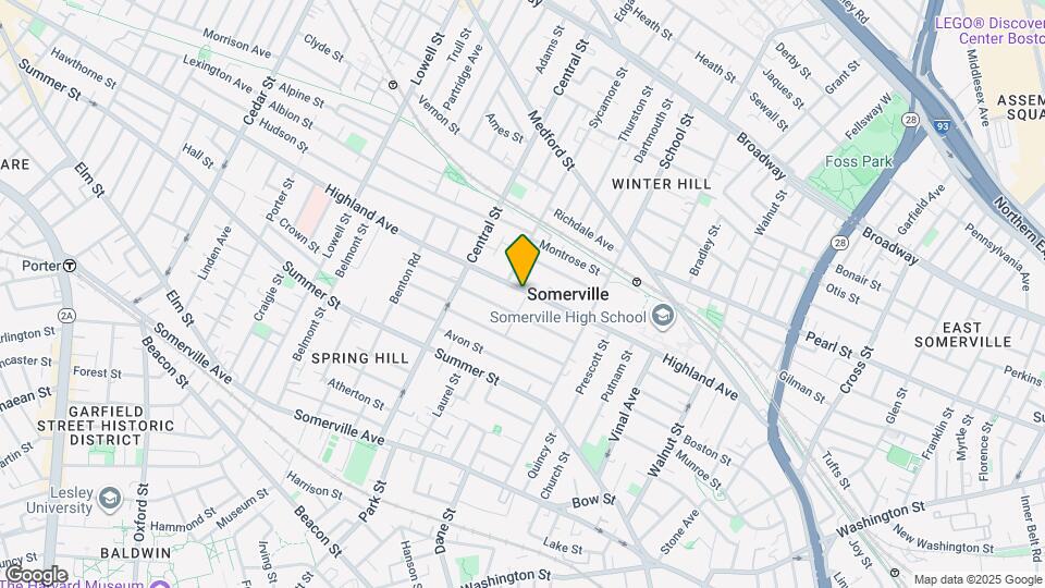 126 Highland Ave Map and Location Details